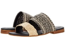 KAANAS Tahiti Slip-On With Multicolored Strap & Raffia B
