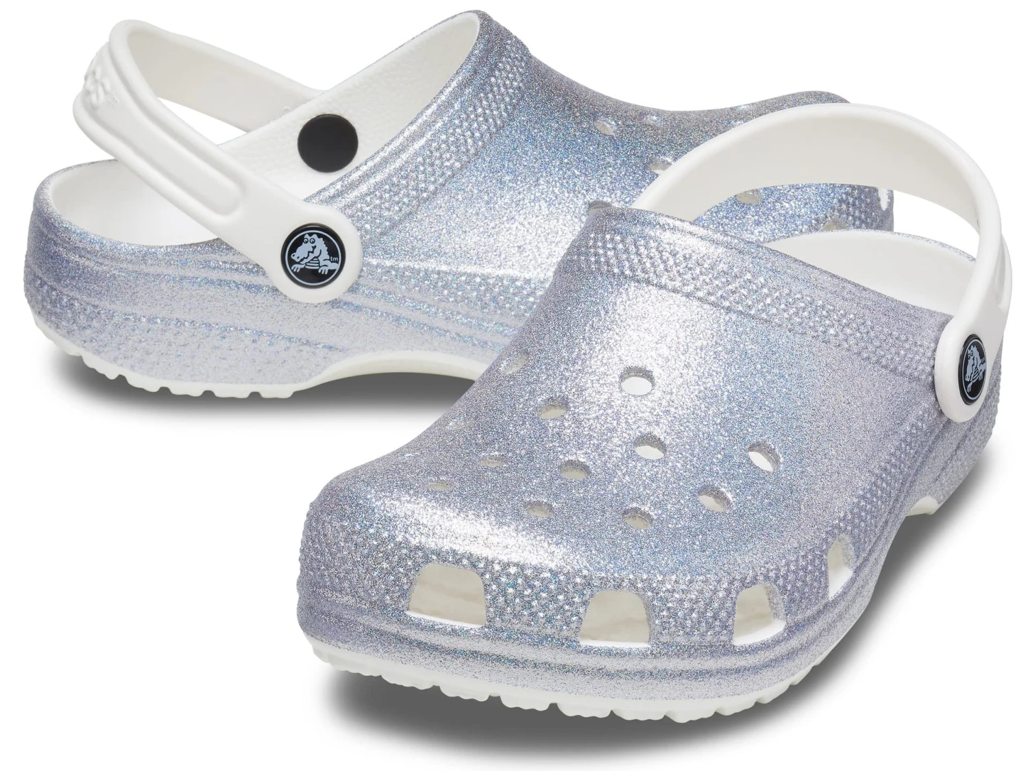 Crocs Kids Classic Glitter Clog (Little Kid/Big Kid) 3 Crocs Kids Classic Glitter Clog (Little Kid/Big Kid)
