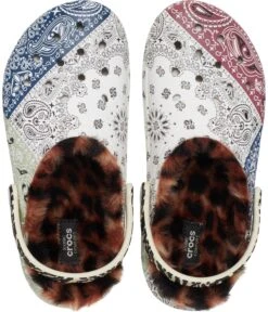 Crocs Kids Zappos Print Lab: "Gone Wild" Classic Lined Clog (Little Kid/Big Kid) -StridePro Shop 91yBPTvNPML